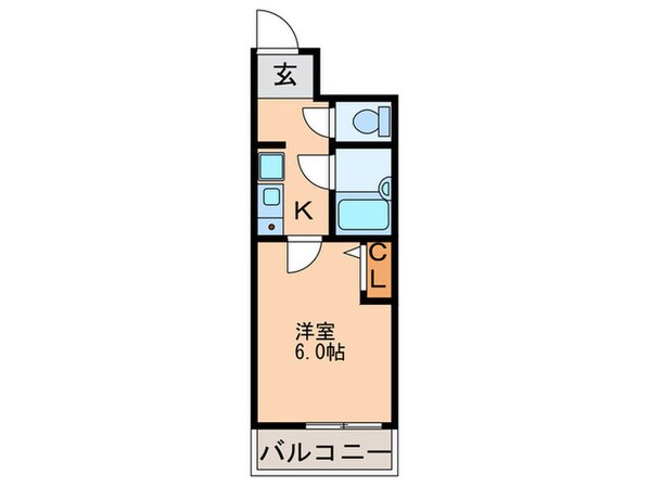 リーガル西天満（407）の物件間取画像